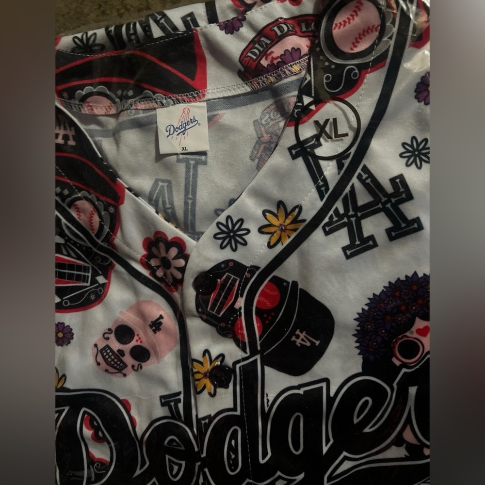 Dodgers Dia De Los Muertos Sealed Men's Women's Unisex Jersey XL - Picture 2 of 2